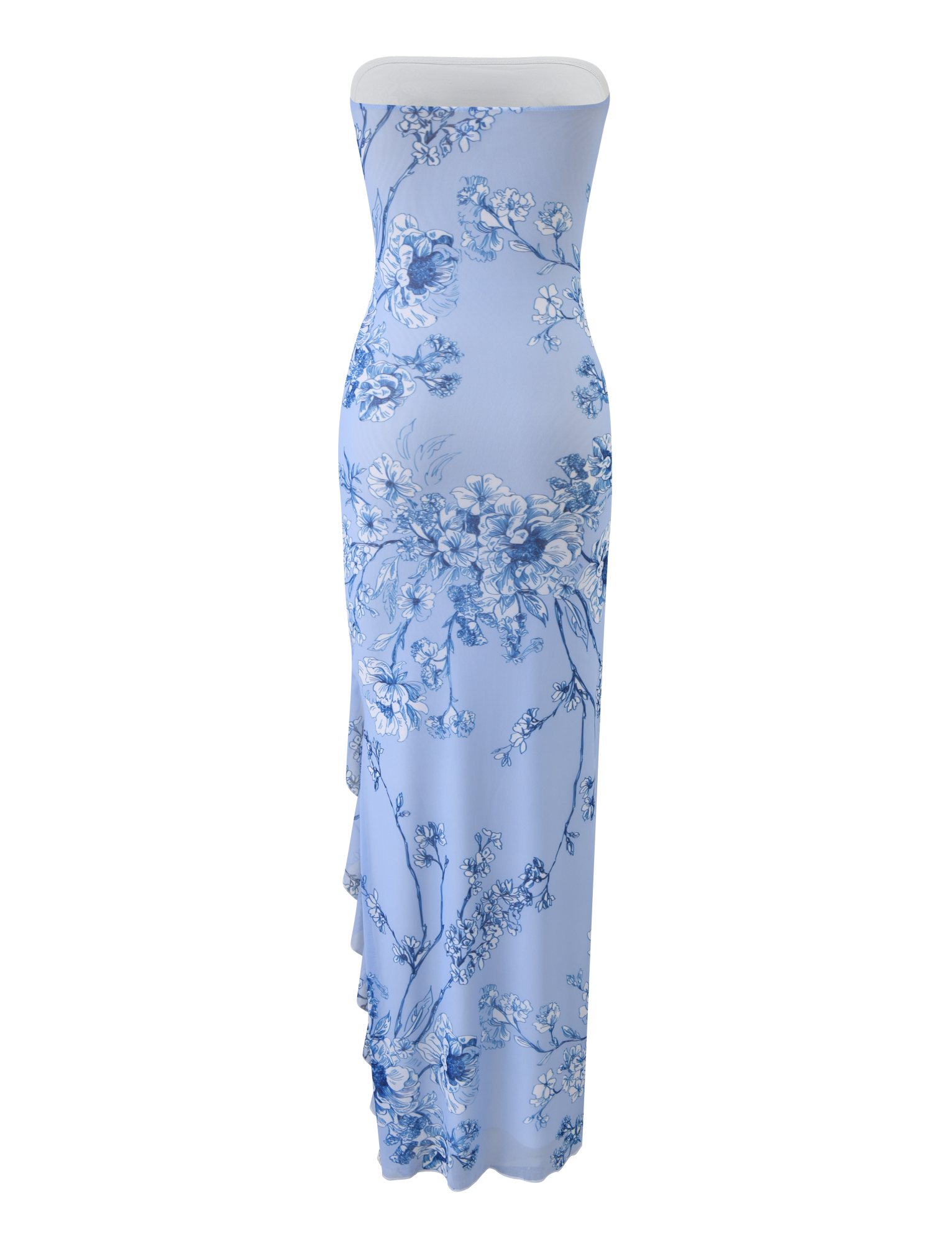 THEO MAXI DRESS - BLUE FLORAL