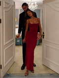 MINERVA MAXI DRESS - RED : BERRY RED