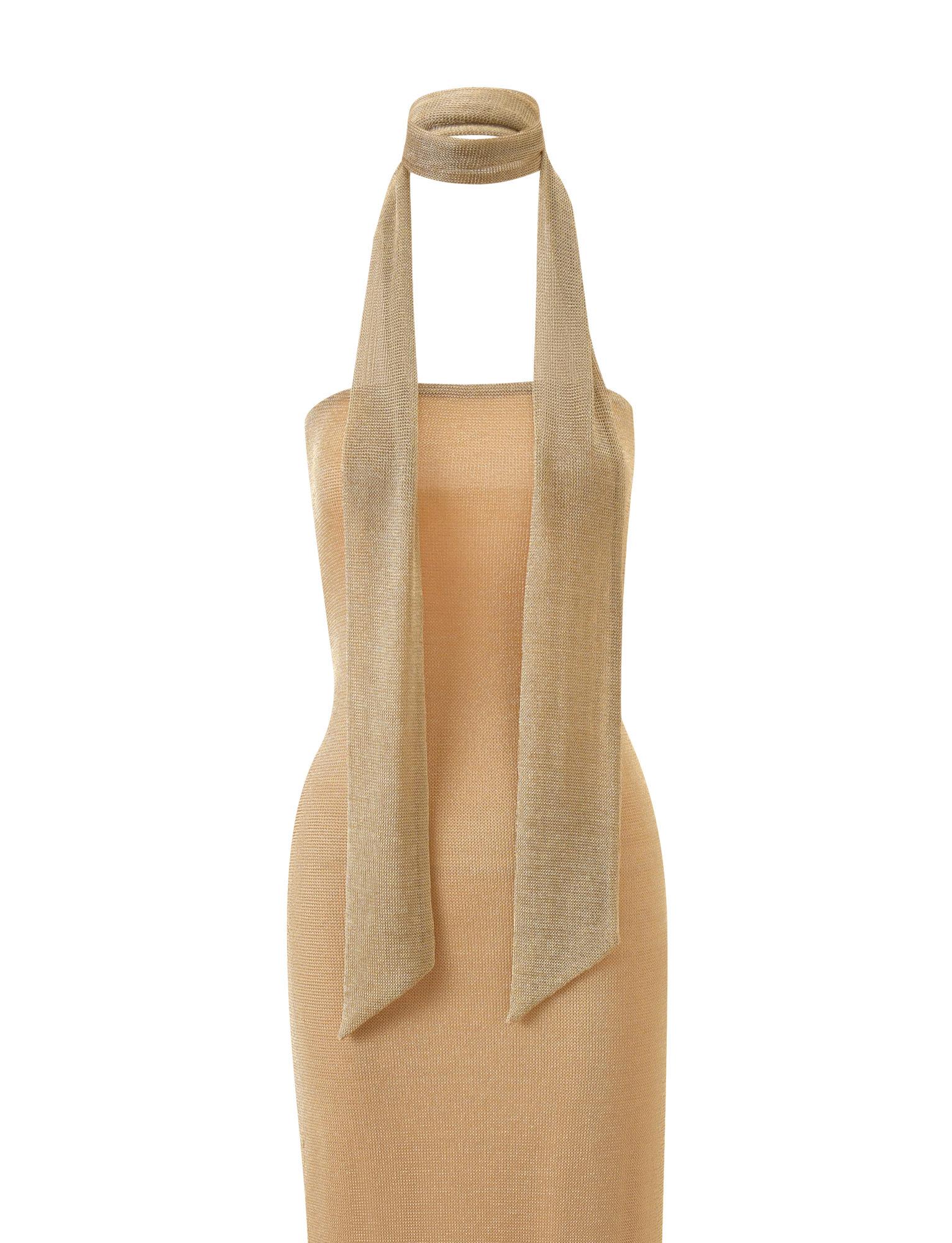DANIELA SCARF DRESS 2.0 - GOLD