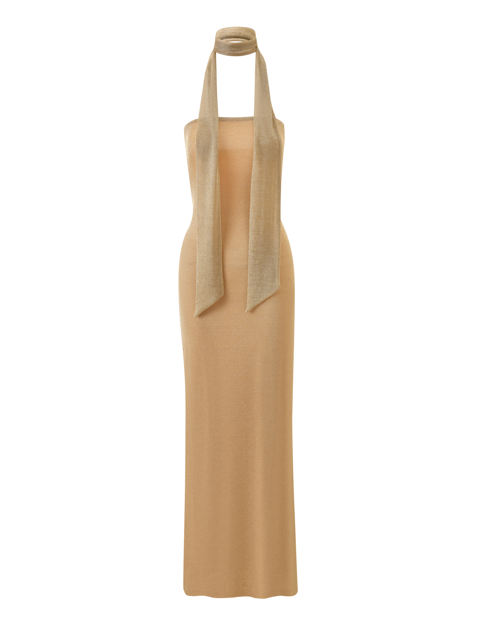 DANIELA SCARF DRESS 2.0 - GOLD