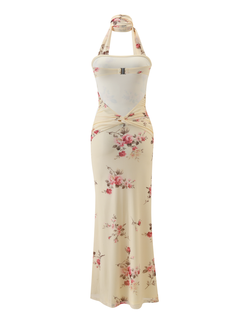 DANIELA SCARF DRESS - YELLOW FLORAL