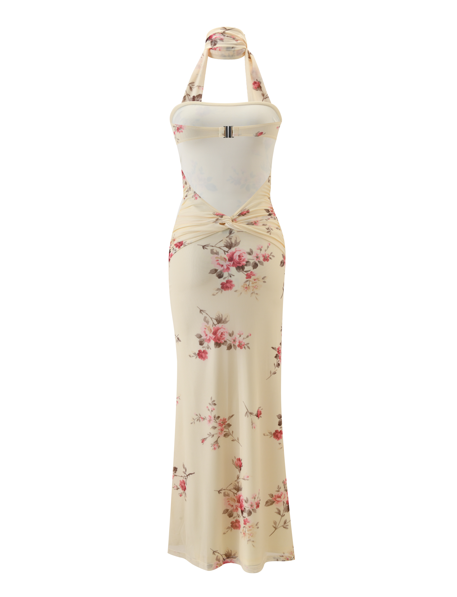 DANIELA SCARF DRESS - YELLOW FLORAL