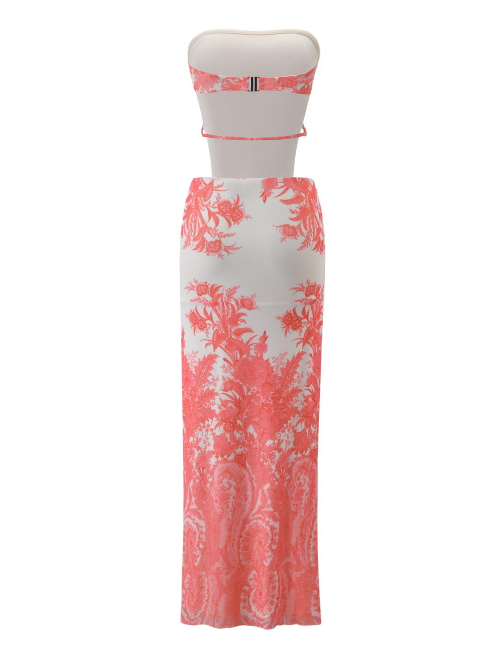 POPPI MAXI DRESS - CORAL TAPESTRY