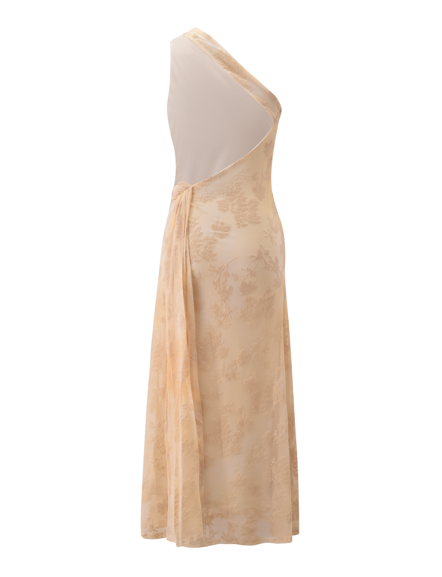CHARLYSE ONE SHOULDER MAXI DRESS - BUTTER YELLOW